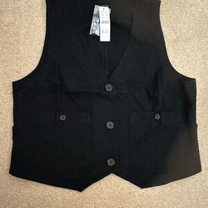 J. Crew Classic Black Vest